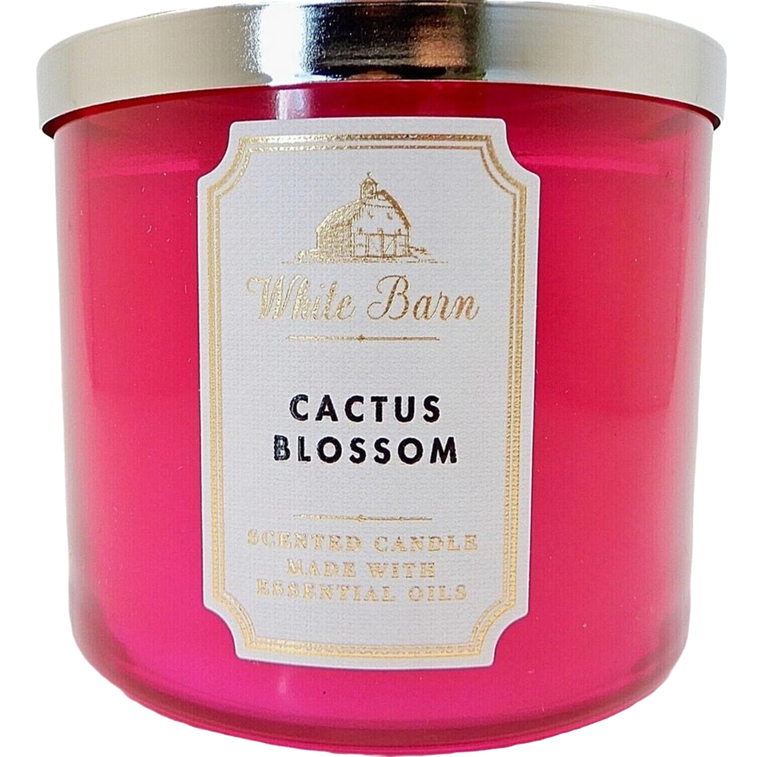 Decorative lid on White Barn candle complements modern décor