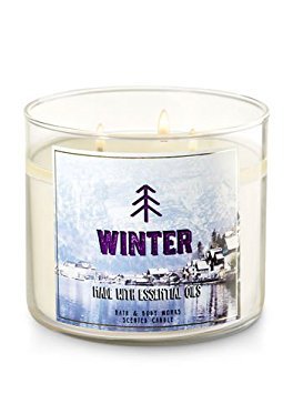 Bath and Body Works Winter Candle 3-Wick pour creates cozy, festive ambiance in any room.