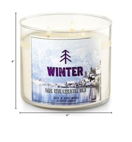 Bath and Body Works Winter Candle packaging enhances gifting and home décor.