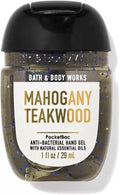 Bath & Body Works PocketBac Hand Gel Sanitizer Mahogany Teakwood – Portable Hand Hygiene