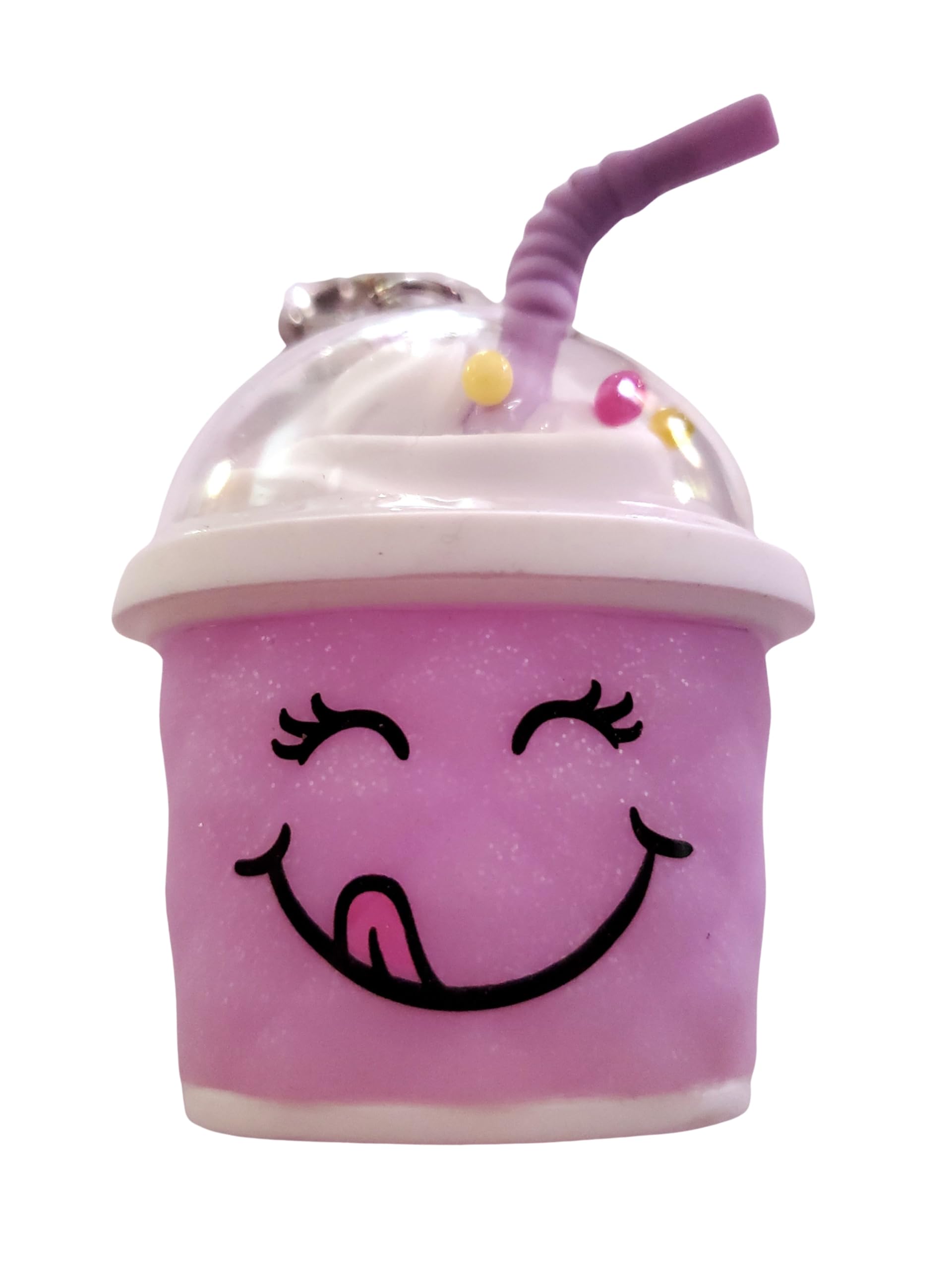 Bath & Body Works purple faceted drink cup pocketbac holder keeps sanitizer handy on the go.