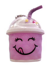 Bath & Body Works purple faceted drink cup pocketbac holder keeps sanitizer handy on the go.