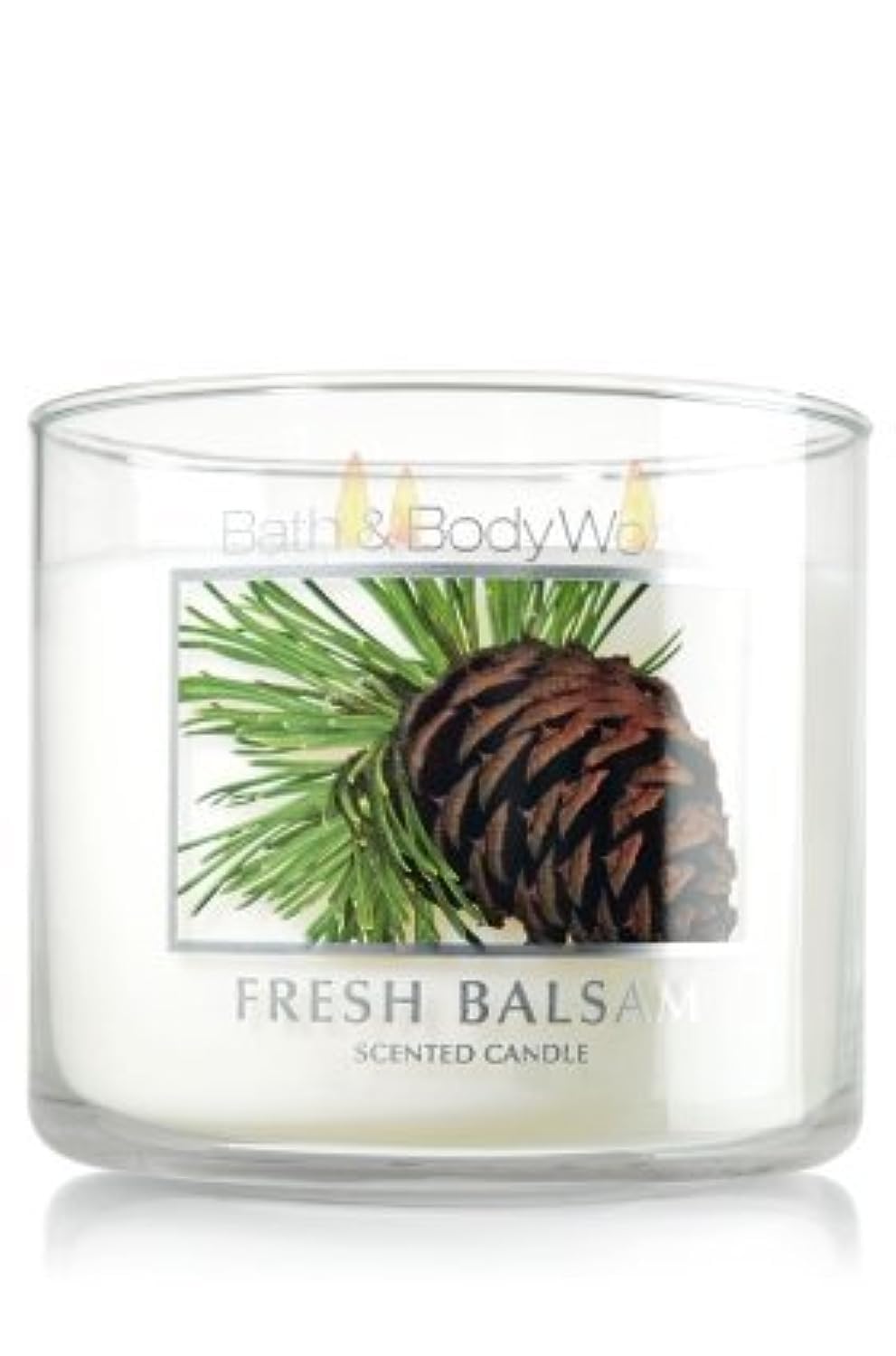 Bath & Body Works Slatkin Co Fresh Balsam 3-Wick Candle for a cozy, fragrant living space