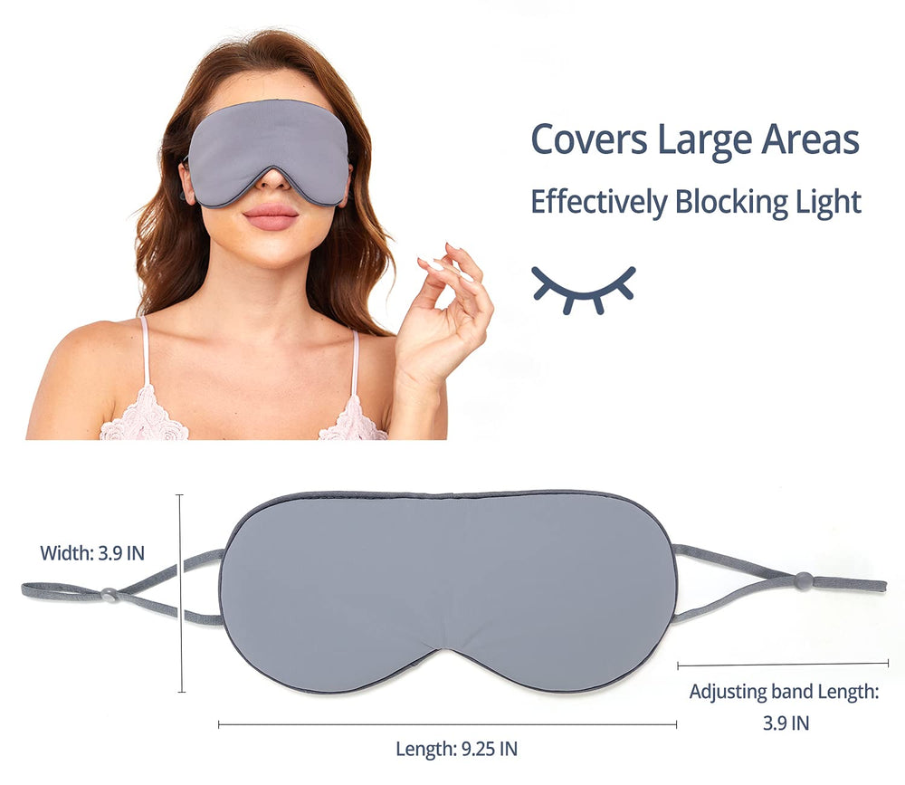 BATHRINS Sleeping Mask 2 Pack light-blocking edge fits the face for complete darkness.