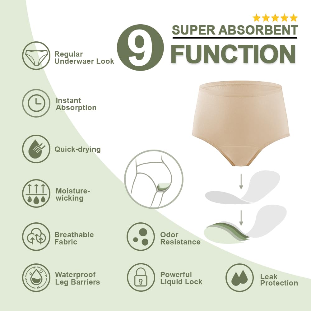 Back view of Battewa beige underwear highlighting secure side panel and smooth fit.