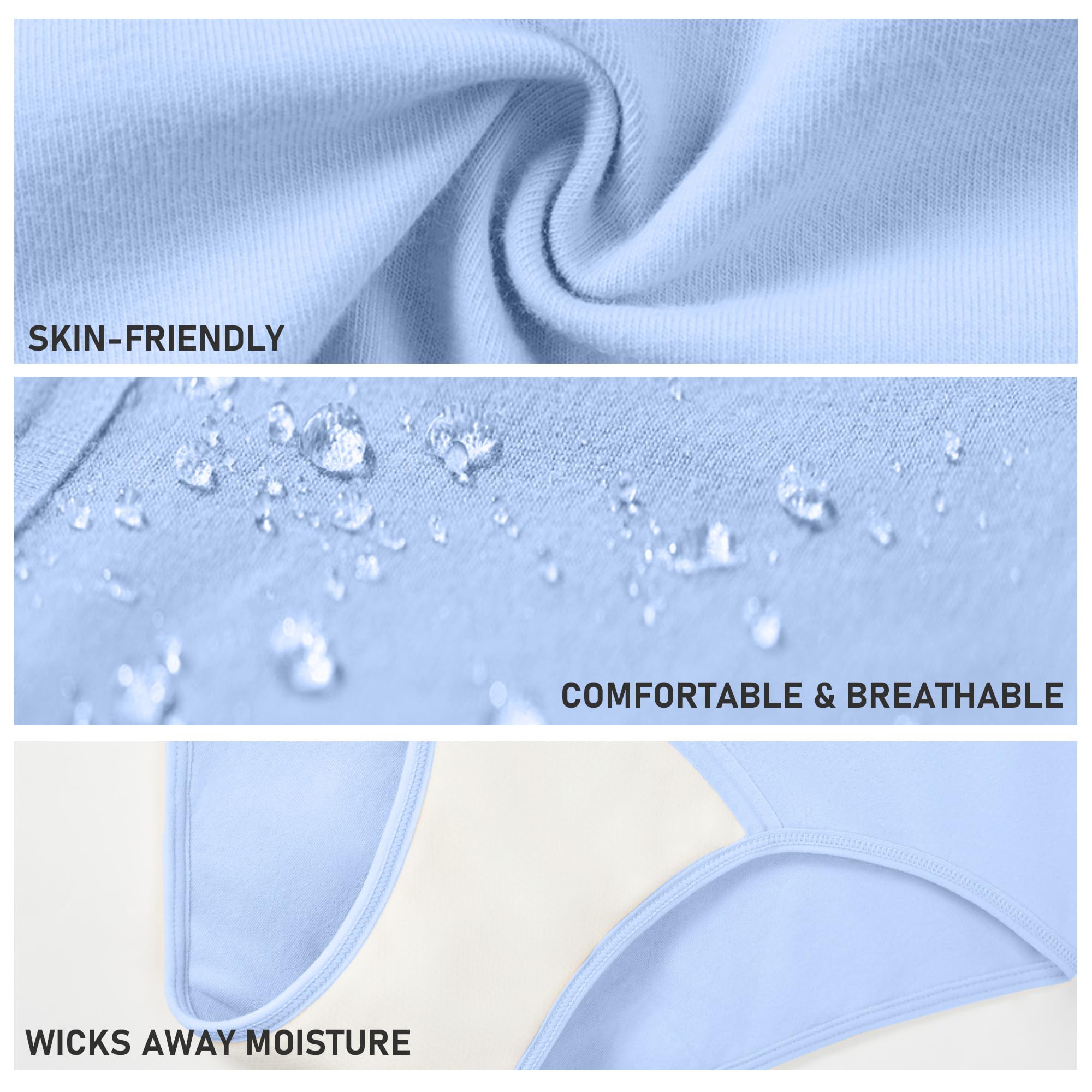 Battewa Quick Dry Underwear reinforced leg cuffs for leak-free security