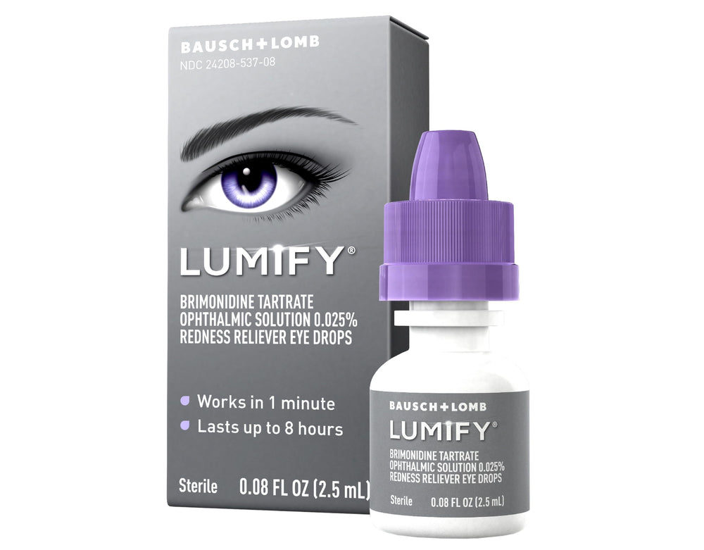LUMIFY dropper action demonstrates quick application and soothing cool sensation