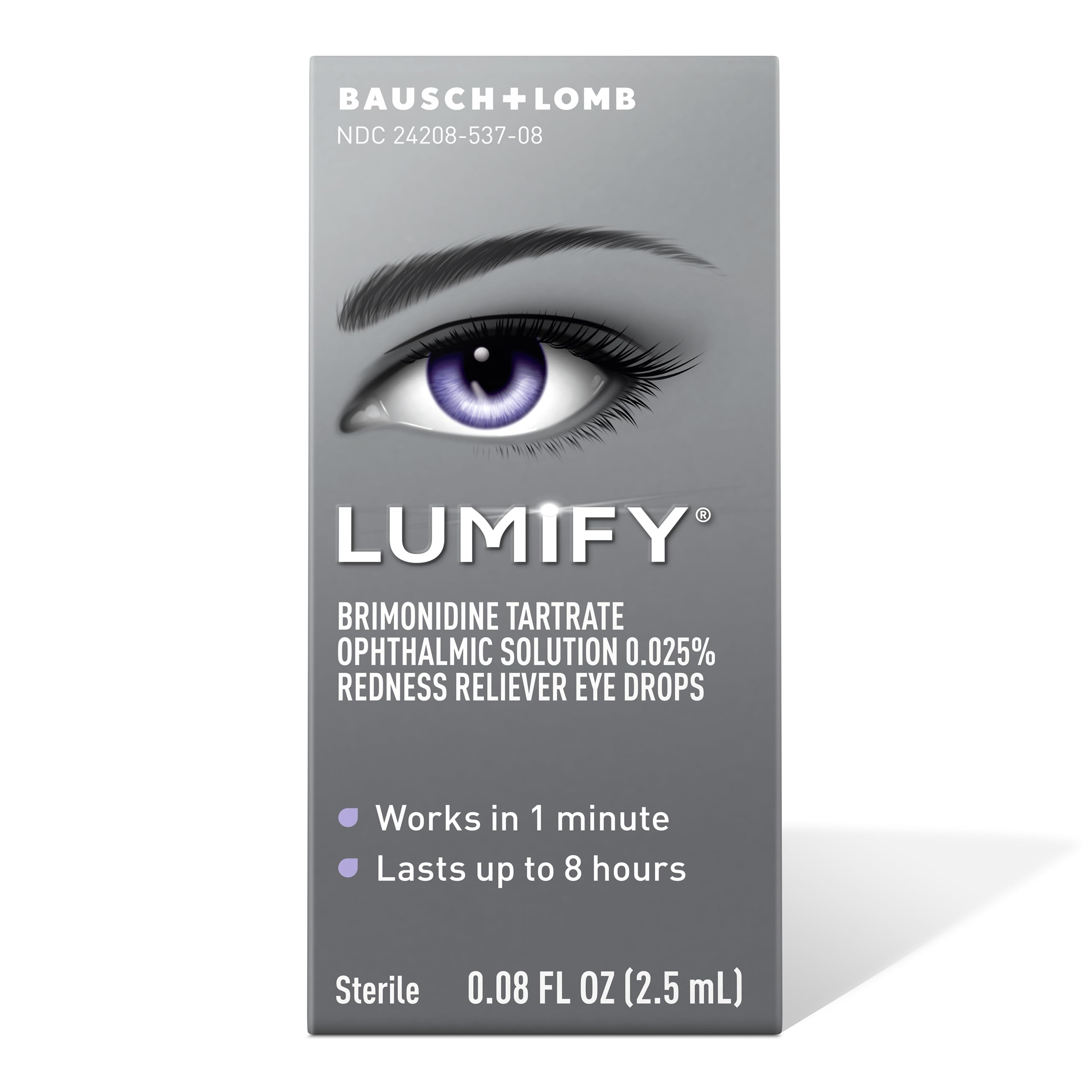 Pack of six LUMIFY bottles ideal for home and travel redness relief