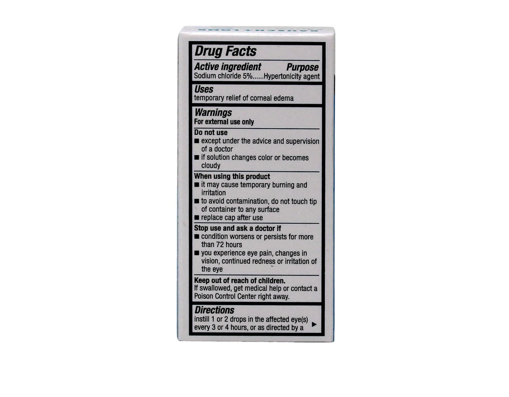 Bausch + Lomb Muro 128 label view showing product details.