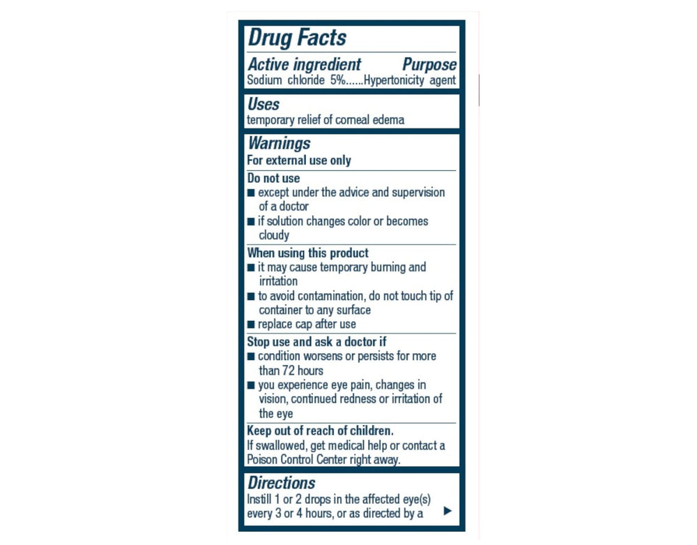 No mercurial compounds label on Muro 128 5% bottle