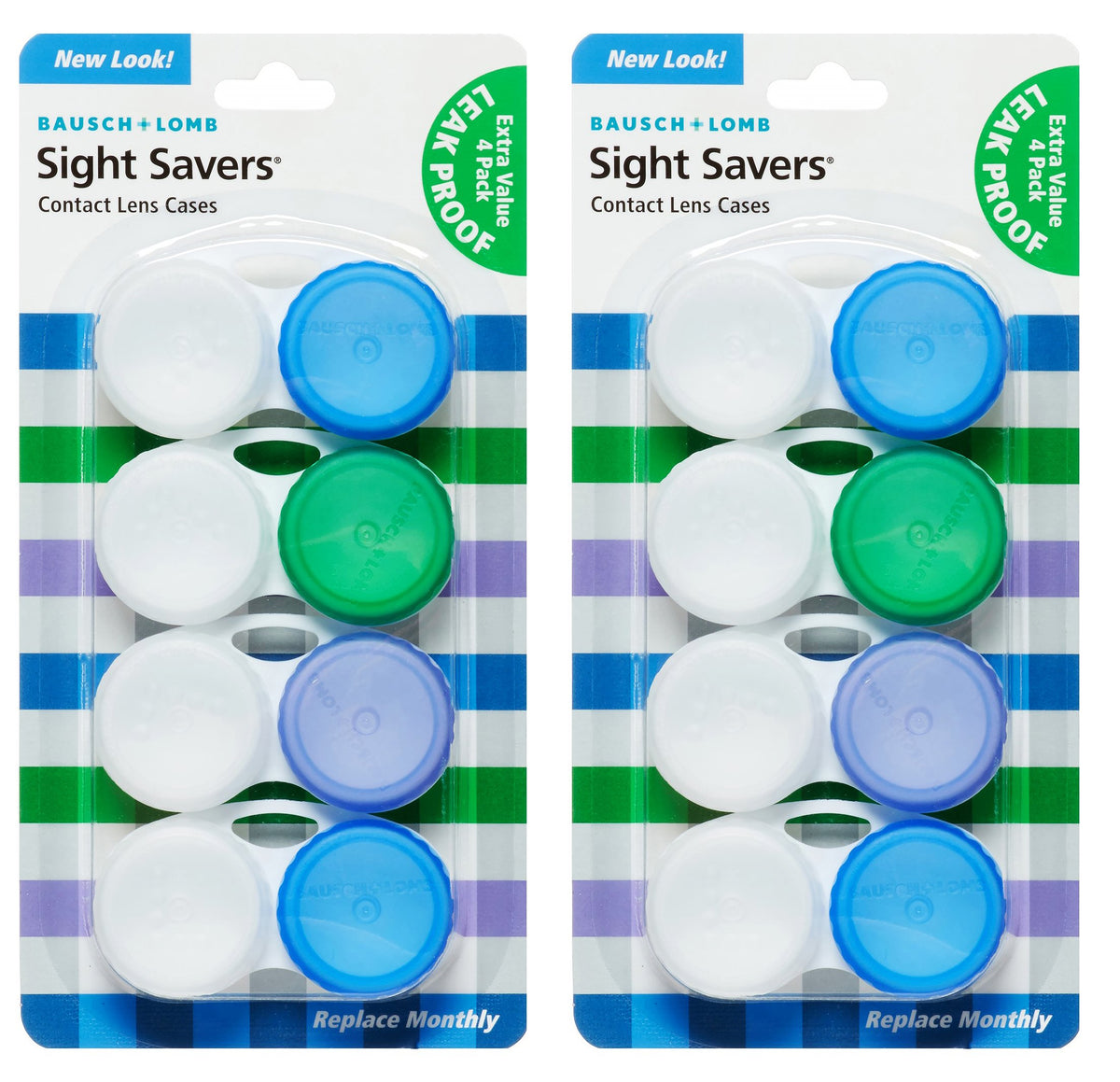 Estuche Sight Savers de Bausch + Lomb a prueba de fugas para lentes de contacto, diseño duradero