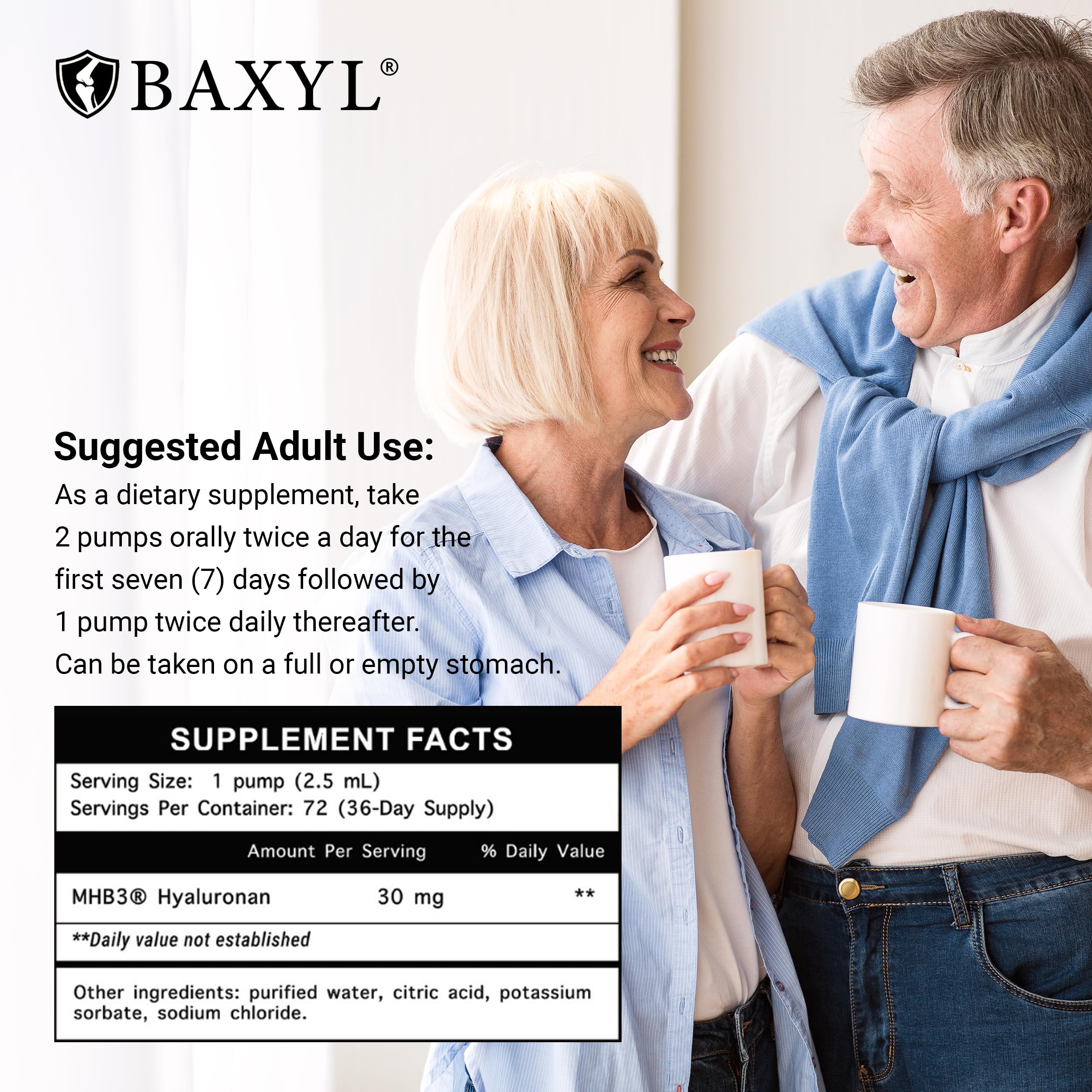 BAXYL cruelty-free seal visible on packaging.