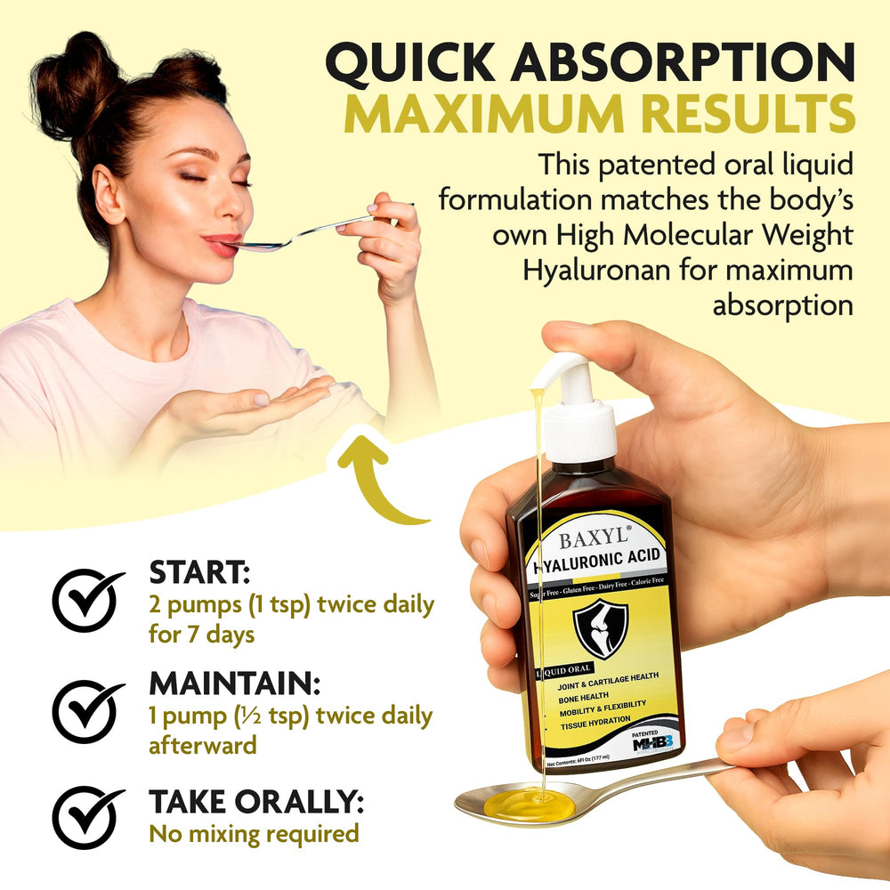 BAXYL displayed on a retail shelf highlighting a natural, patented formula.
