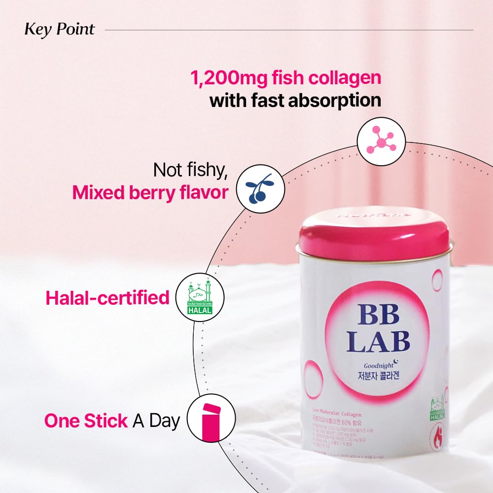 BB LAB Good Night stick close-up shows berry flavor and compact single-serve design.