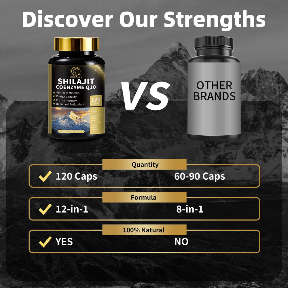 BBEEAAUU Sea moss and shilajit ingredients close-up