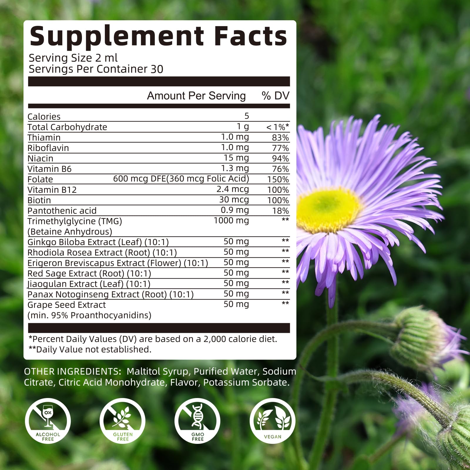 BBEEAAUU TMG drops used in morning routine for focus and energy