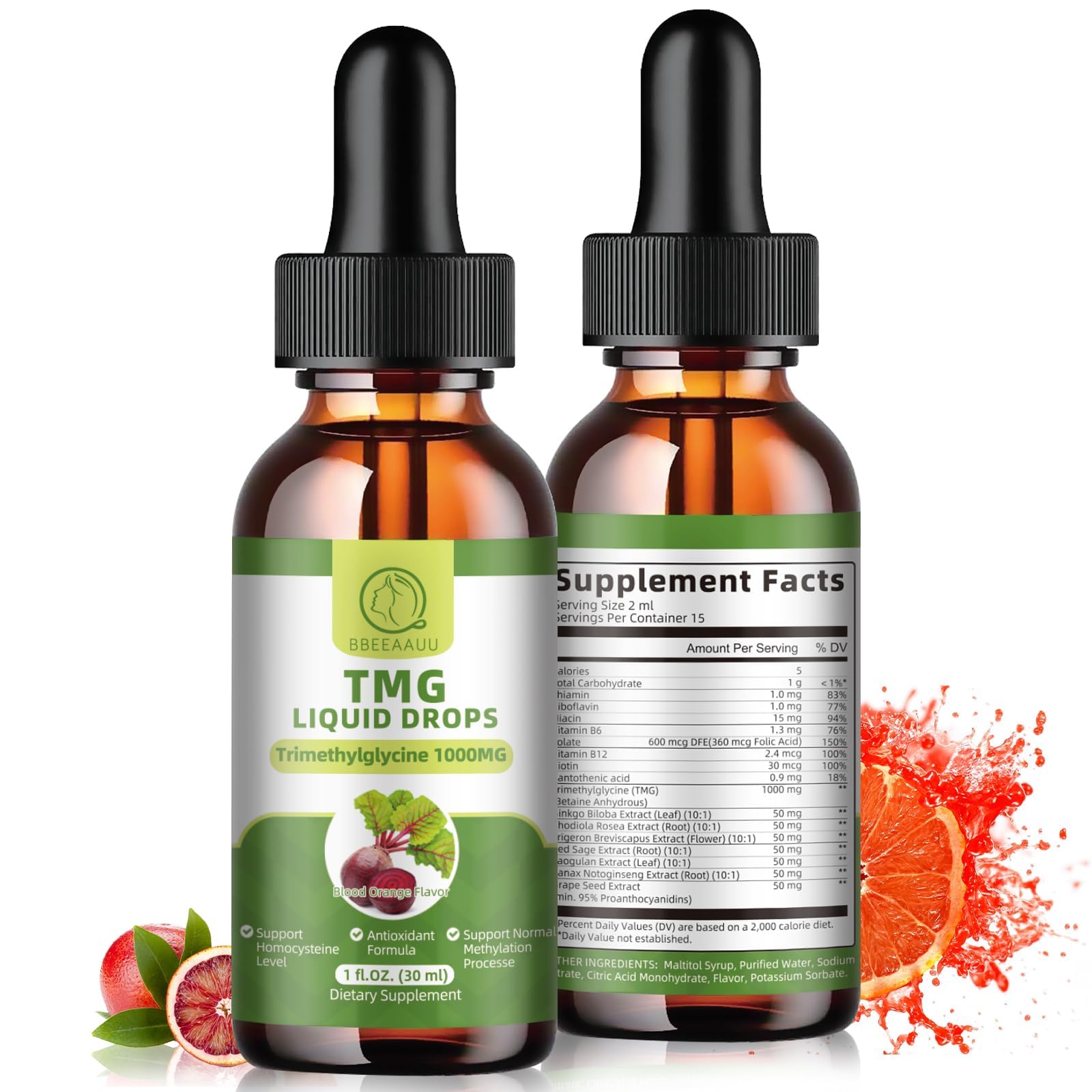 BBEEAAUU TMG liquid drops two-pack packaging suits ongoing use.
