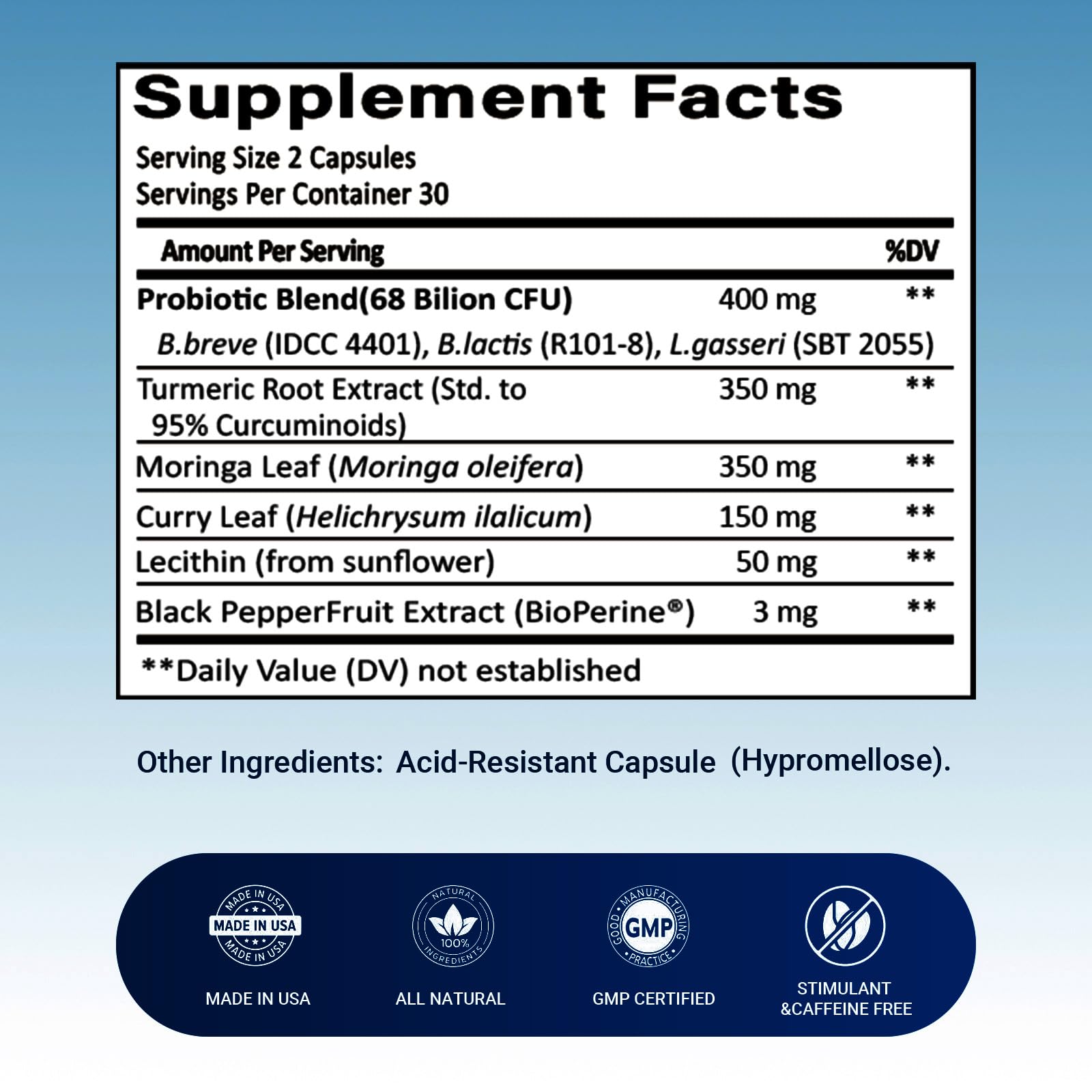 Packaging highlights 68B CFU probiotics for digestive balance