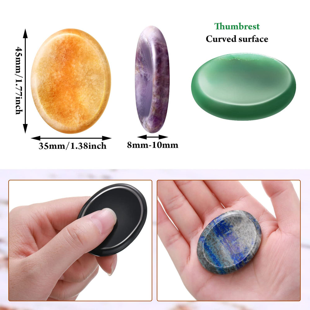 BBTO amethyst worry stone for balance and mood support during quiet moments