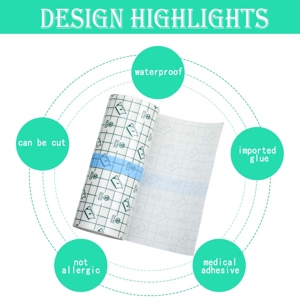 BBTO adhesive bandage close-up shows clear film for discreet coverage