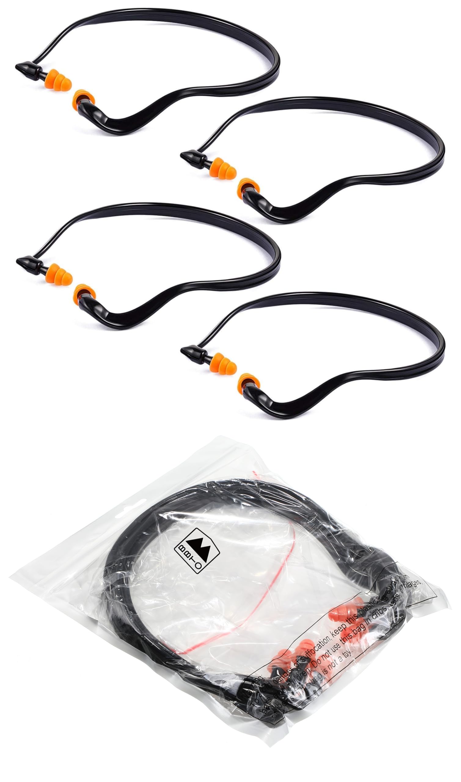 BBTO banded earplugs on surface highlight easy storage and accessibility