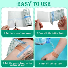 BBTO clear stretchable bandage adheres smoothly to moving skin