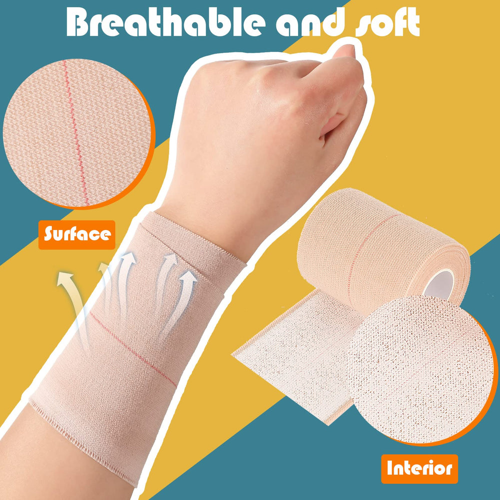 BBTO tape wrapped around knee demonstrates flexible, comfortable support.