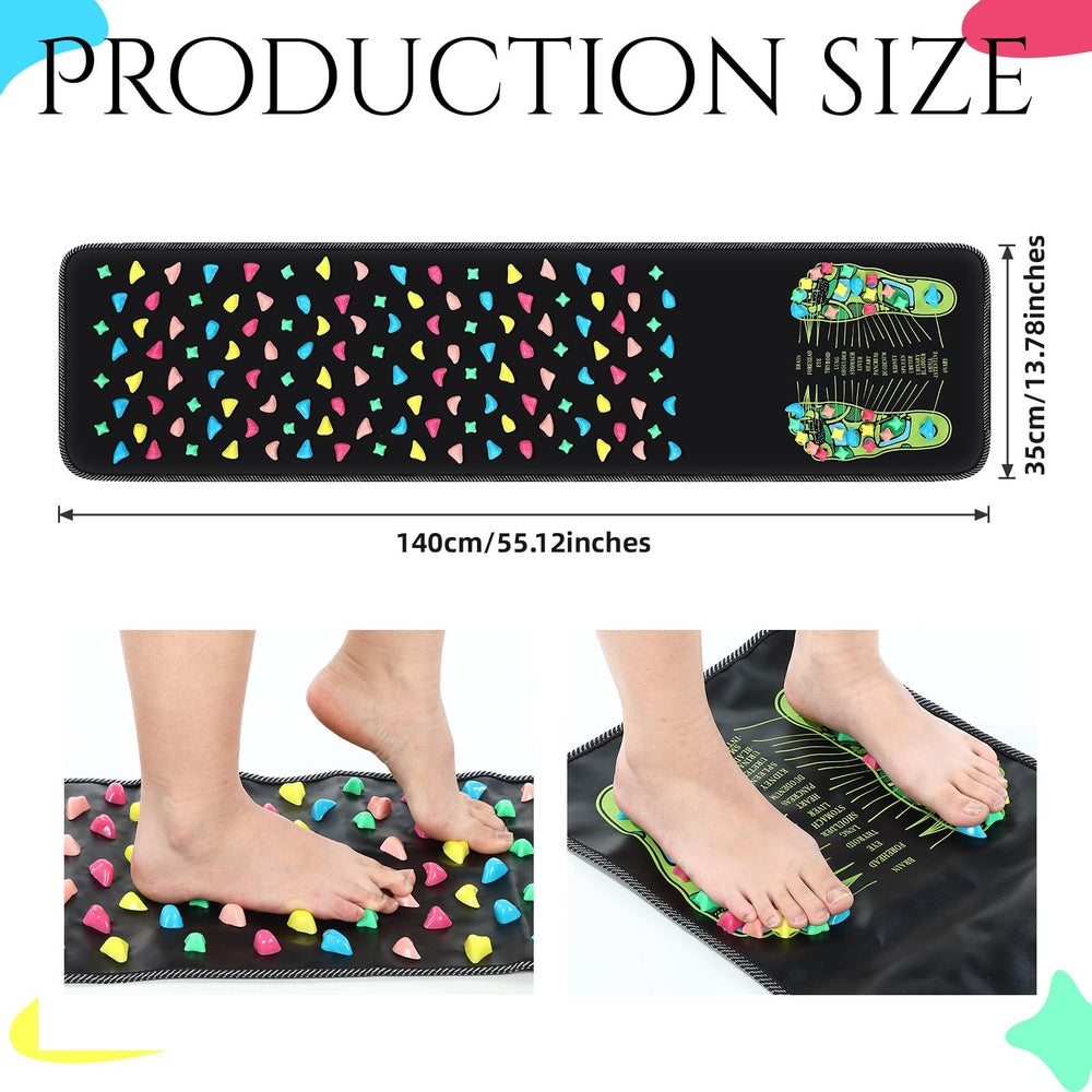 BBTO reflexology walk stone mat seen from underside for texture and support