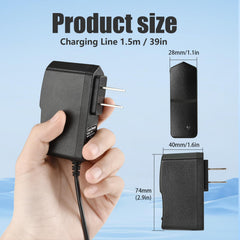 Bccxzm massage gun charger DC port image, precise 25.2V output for reliable powering.