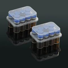 BCDHAMATE 10-slot 3ml vial holder keeps vials organized in the refrigerator.