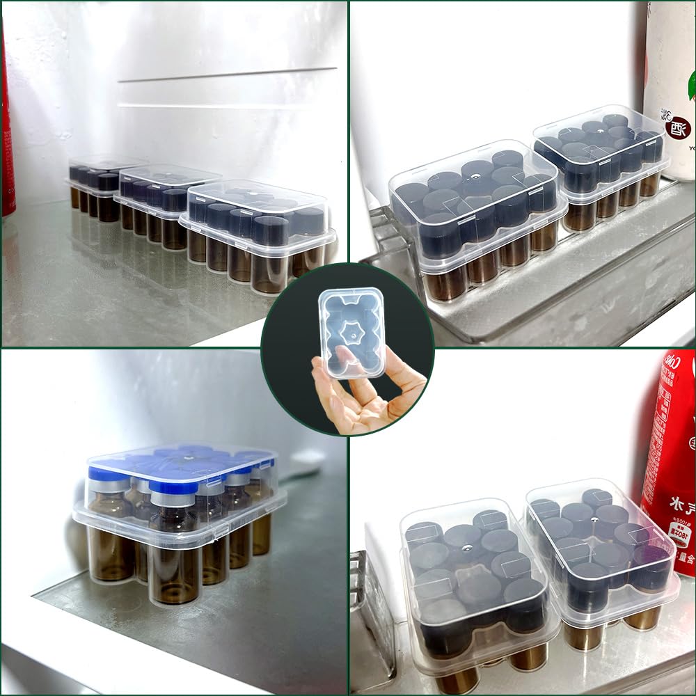 BCDHAMATE insulin and peptide storage case fits 3 mL bottles securely.