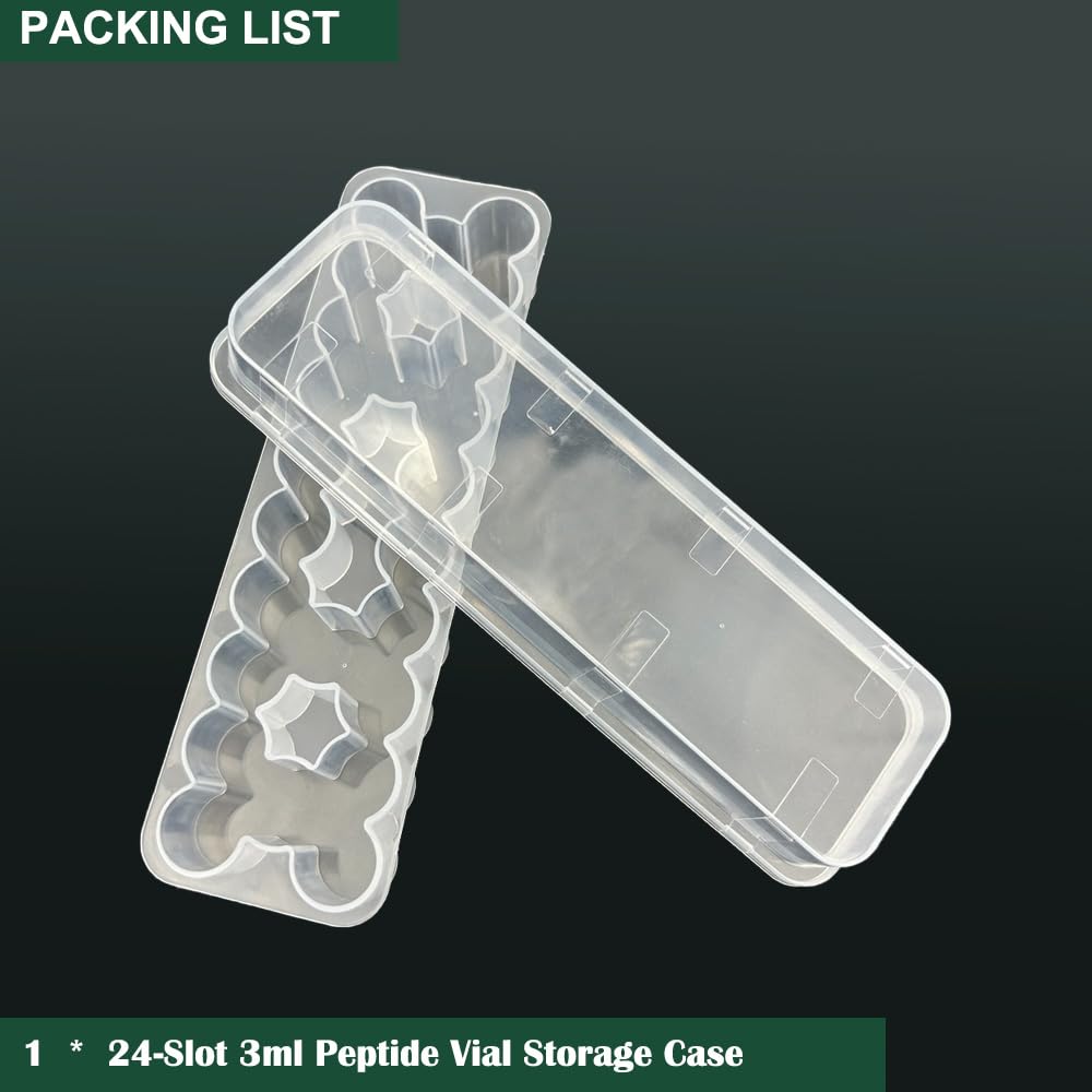 Fridge-safe BCDHAMATE 24-slot vial organizer suitable for temperature variation
