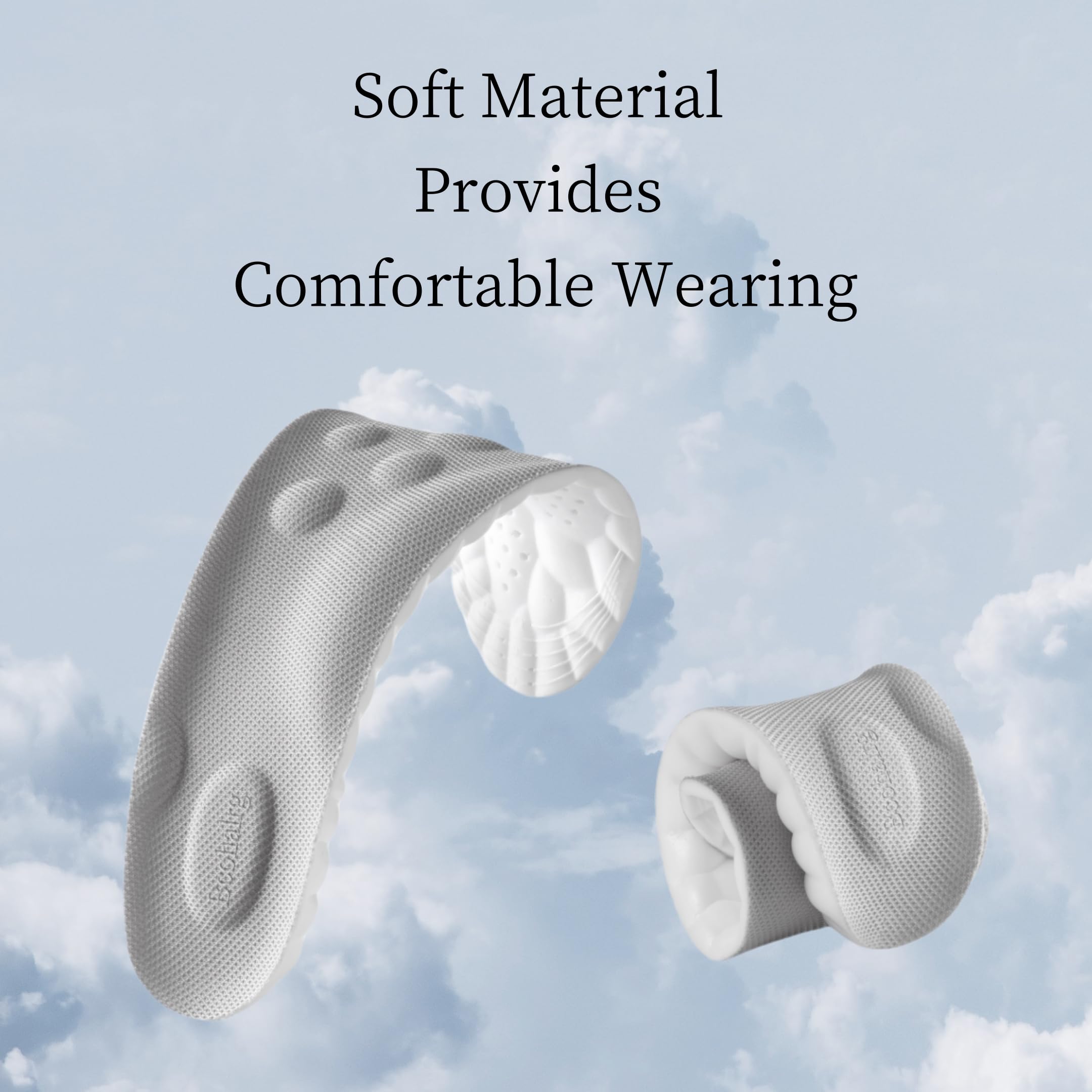 Bcohalrg 4D Cloud insoles arch support for stabilized steps