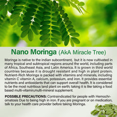 Bcuelov Moringa capsules being poured for a simple daily routine