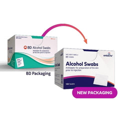 BD Alcohol Swabs foil-wrapped, ready-to-use for clean, convenient household tasks