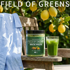 BDQBDQ Field of Greens serving scoop with glass of water for a quick daily boost