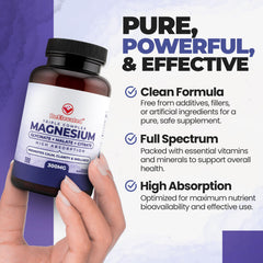 BeElevated Triple Magnesium dosage info emphasizes fast-acting, bioavailable forms