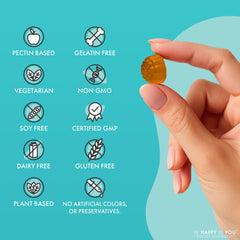Be Happy Be You Ashwagandha Gummies highlight calm clarity during busy days.