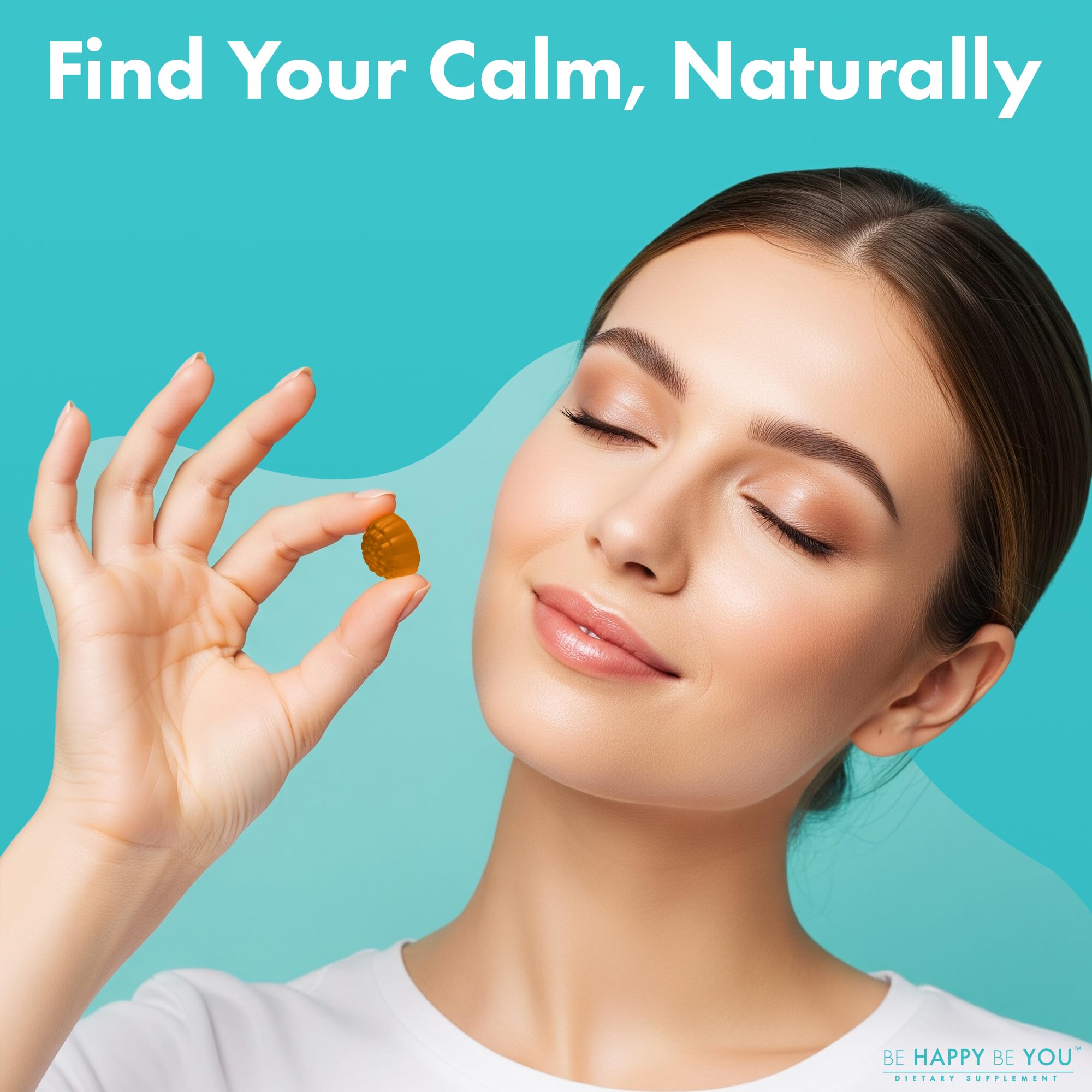 Be Happy Be You L-Theanine Gummies emphasize focus and calm for smoother routines.