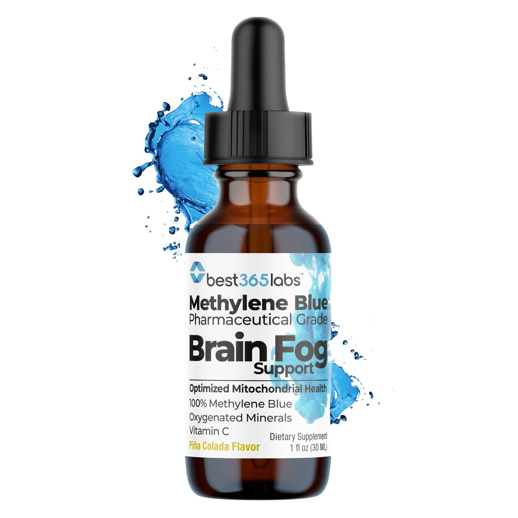 Be-Onguard brain fog supplement bottle with dropper for daily focus