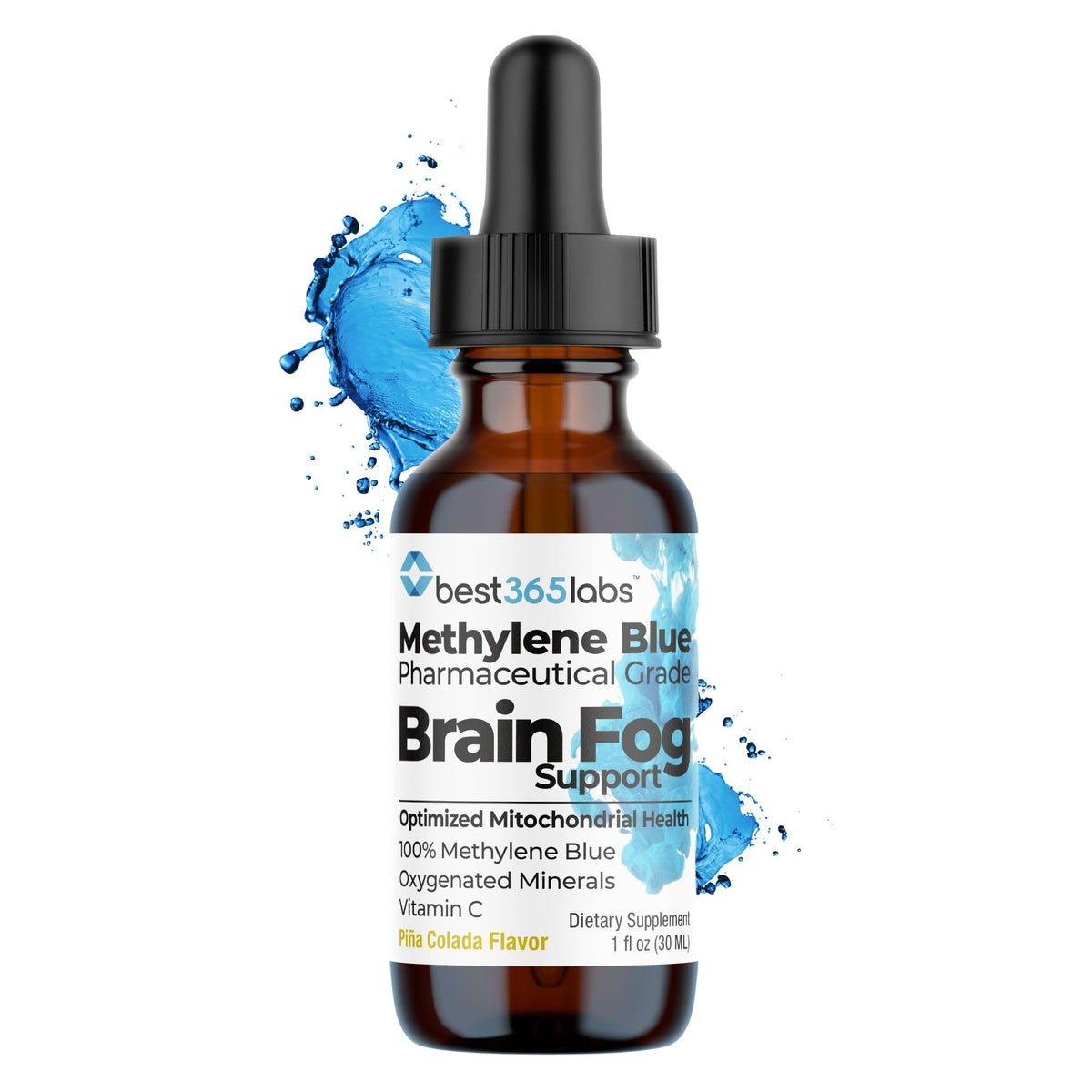 Be-Onguard brain fog supplement bottle with dropper for daily focus