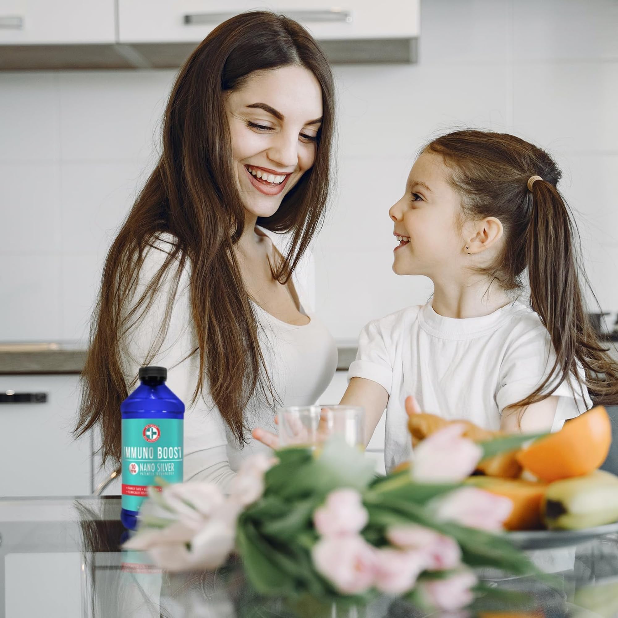 Be Smart Get Prepared Immuno Boost bottle pour demonstrates simple dosing