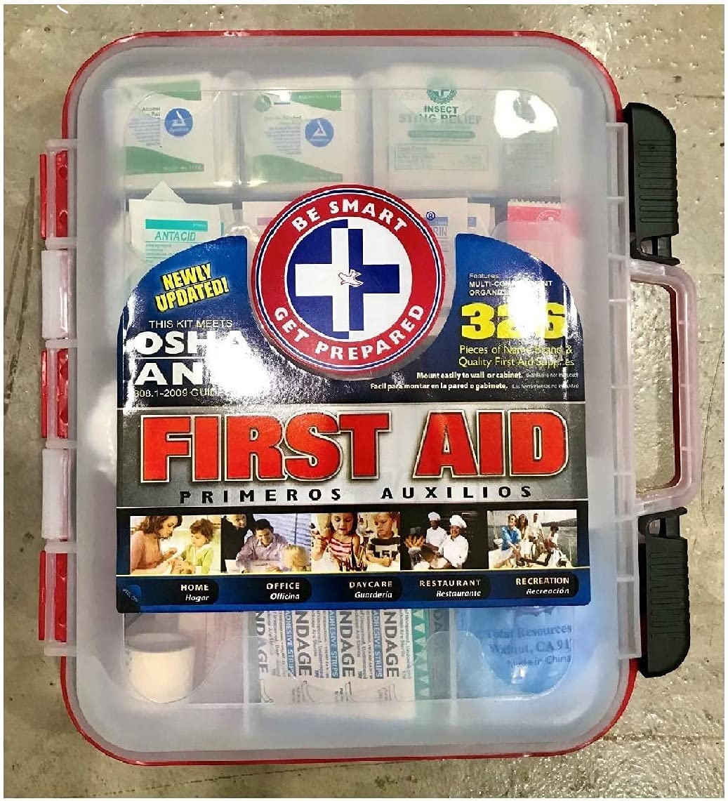 Be Smart Get Prepared portable case with wall-mount option for flexible placement.