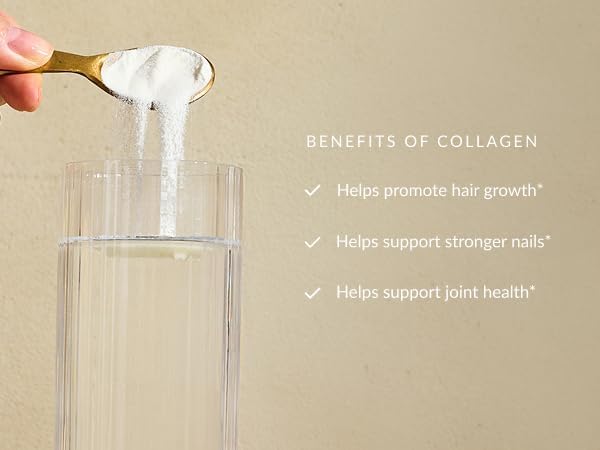 Beam Collagen powder in coffee scene shows easy daily blend.