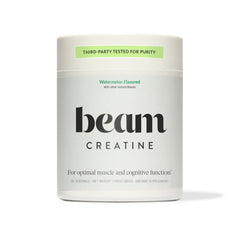 Beam Creatine Powder with a micronized scoop for quick, smooth mixing