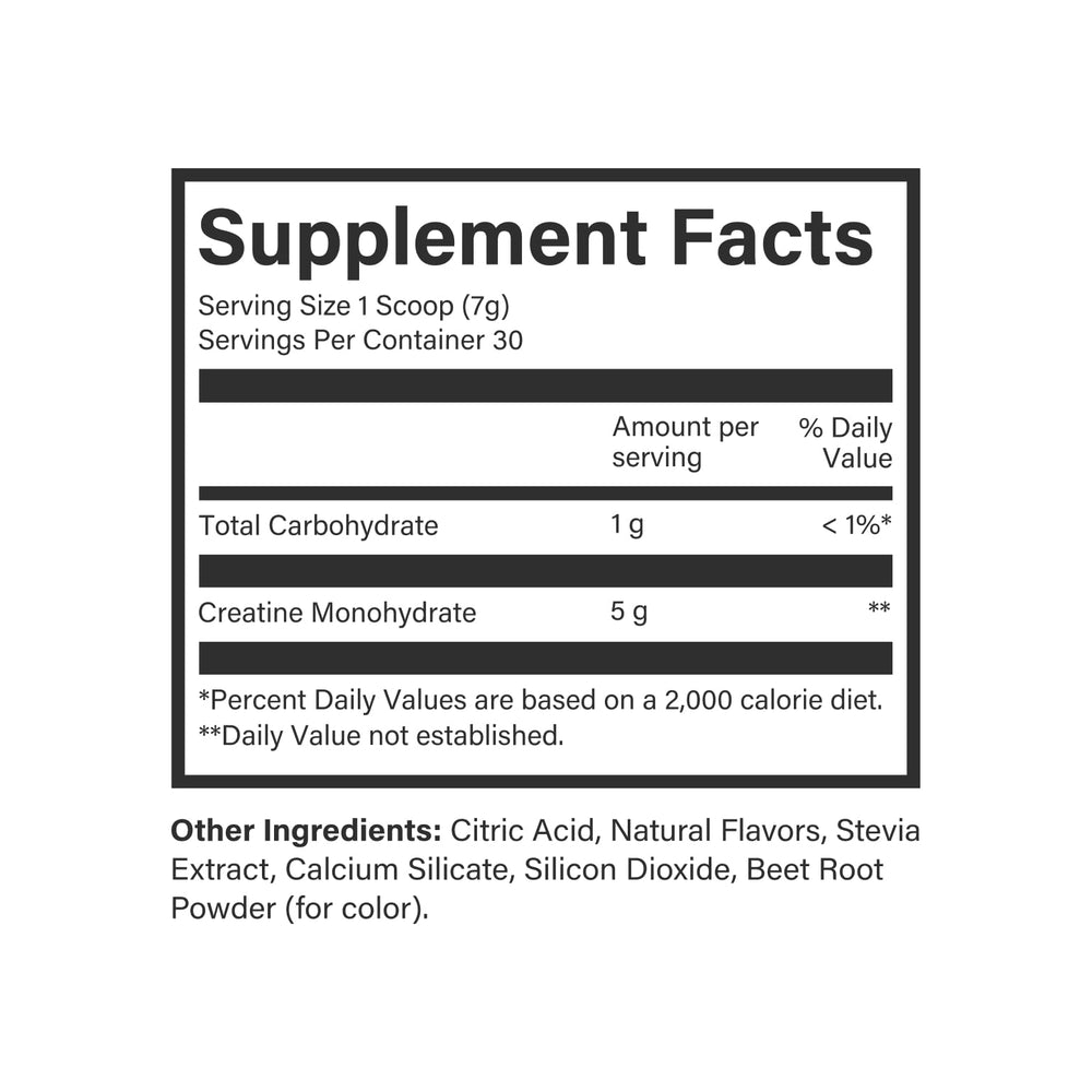 Beam Creatine Powder ready to mix before or after workouts