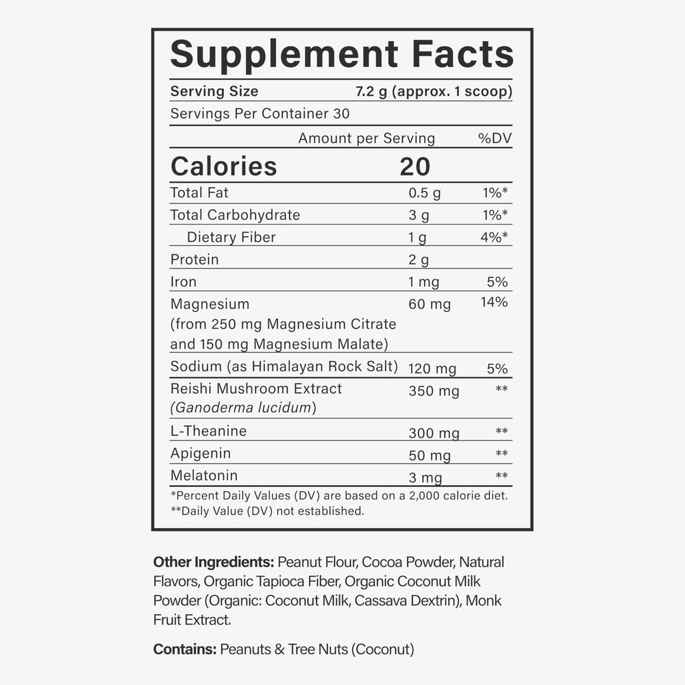 Beam Dream Sleep Powder label shows third-party testing.