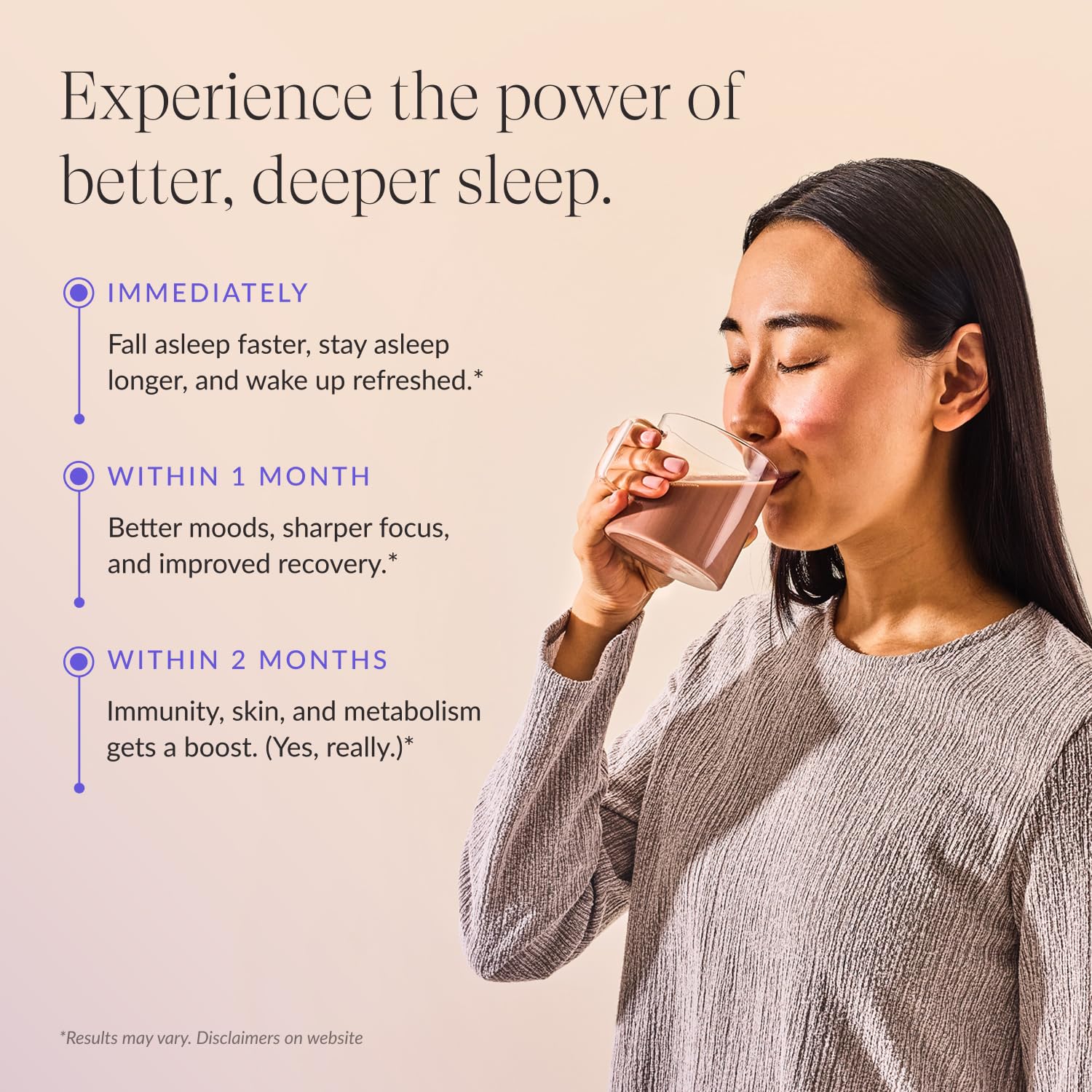 Beam Dream Sleep Powder ingredients close-up highlighting vegan formula.