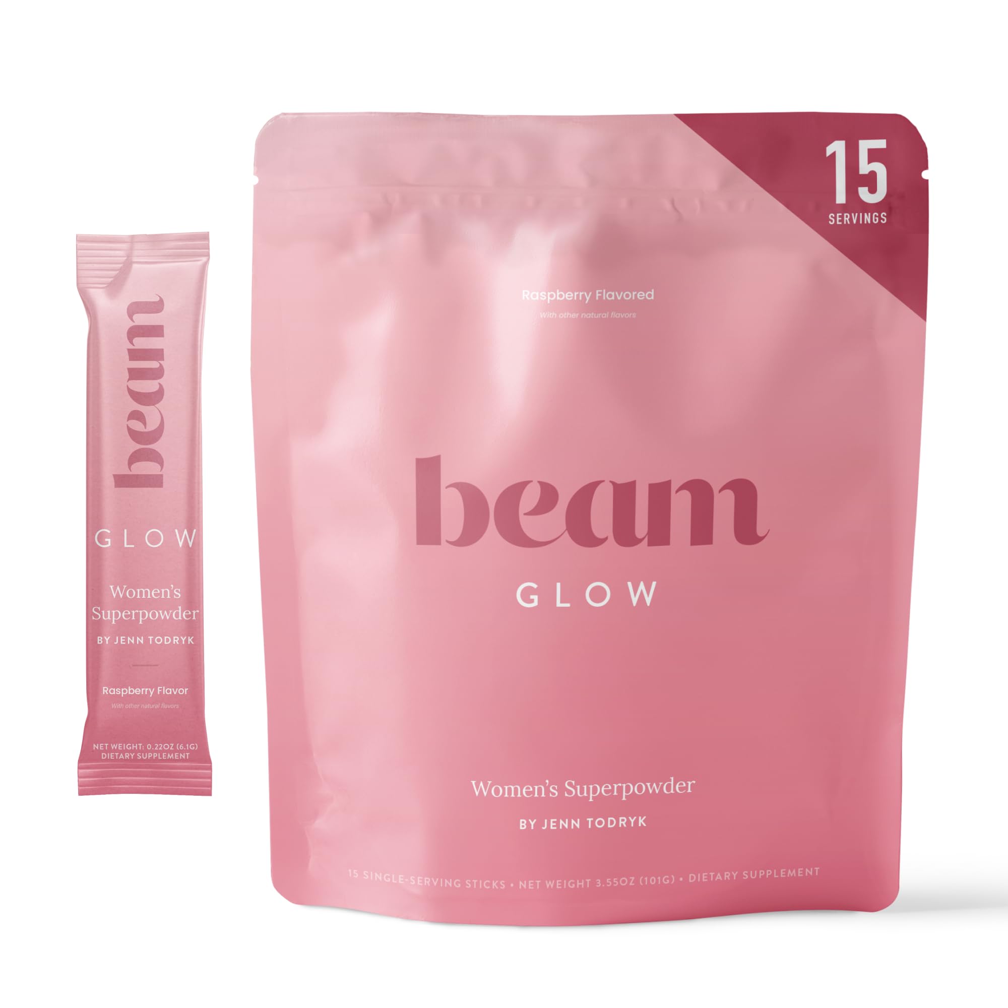 Beam Glow hormone balance bottle signals daily wellness and mood support.