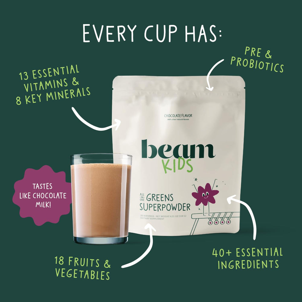 Beam Kids All-in-One scoop measures a daily nutrition dose.
